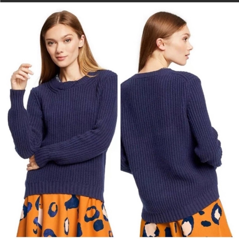 New 3.1 Phillip Lim for Target XS Navy Jeweled Collar Sweater